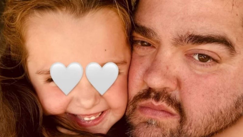 El conductor le dedicó unas sentidas palabras a su hija que cumplió seis años