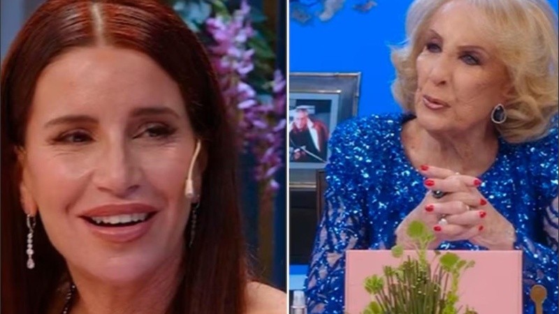 La actriz le robó una carcajada a la conductora