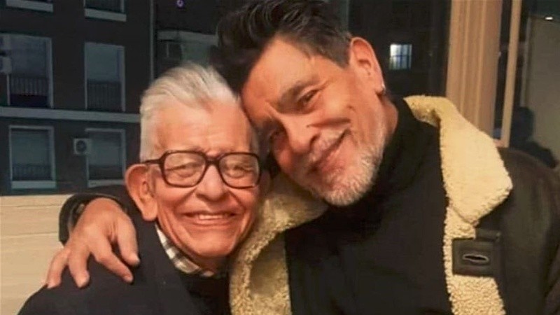 Padre e hijo se dieron el gusto de trabajar juntos.