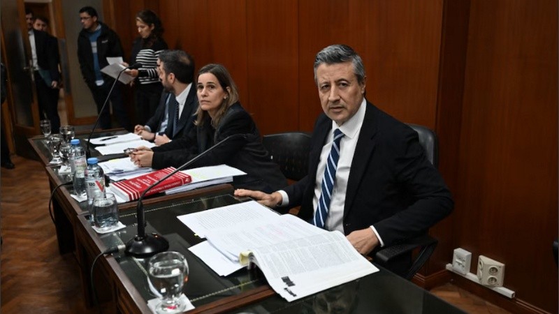 El fiscal de Casación Mario Villar y su equipo.