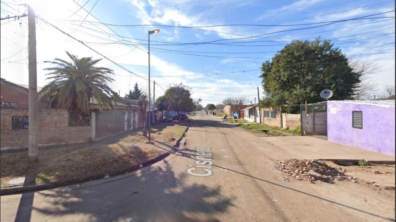 El cruce de Cisnero con Gregori en la zona sudoeste, donde se produjo la balacera contra el joven.