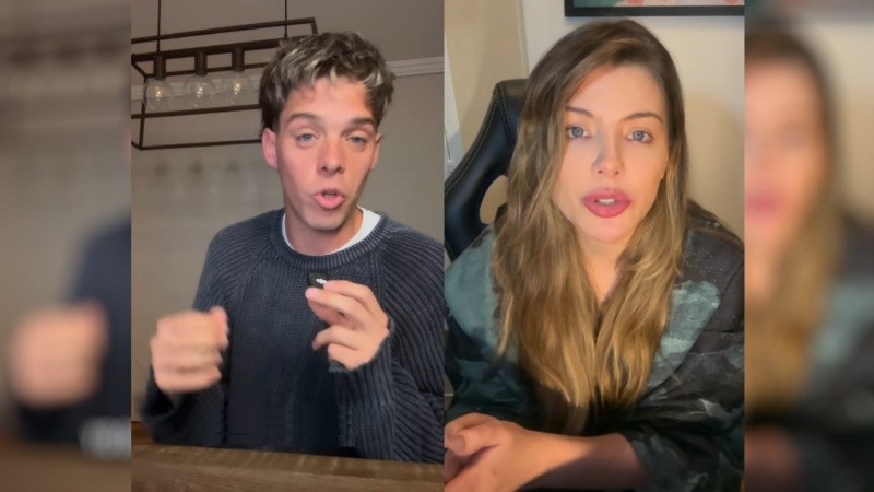 Santi Maratea y Florencia Freijo.