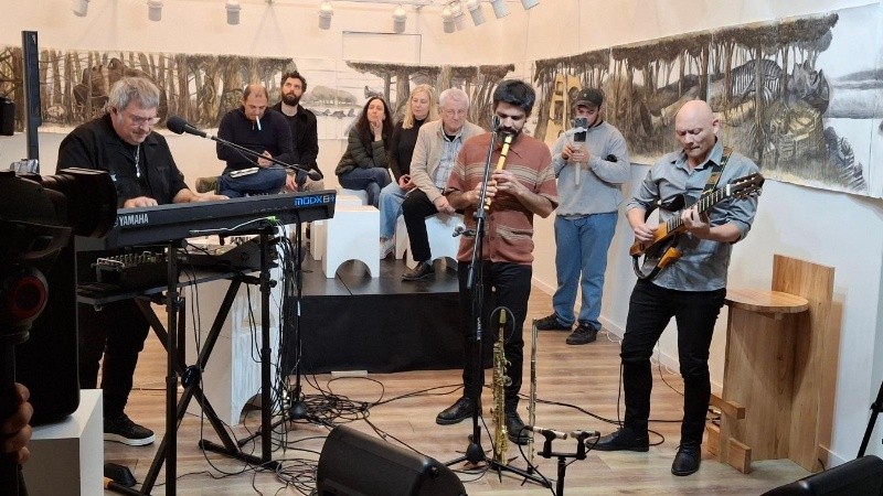 Lito Vitale, Víctor Carrión y Mariano Delgado.