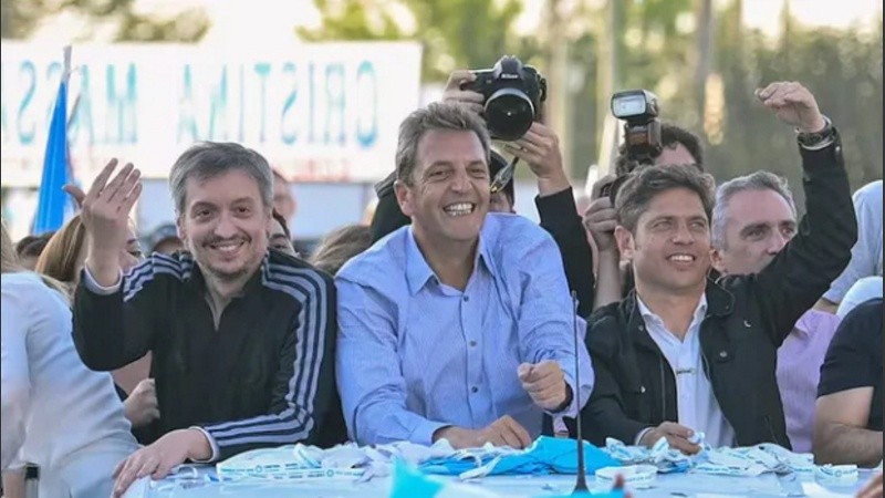 Máximo, Massa y Kicillof acordaron la unidad para competir en las elecciones.