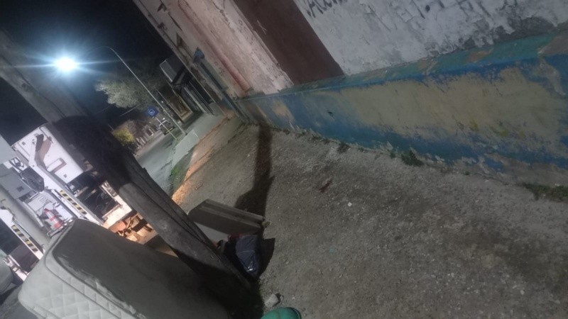 El sitio donde fue atacado mortalmente Mateo, de 16 años.