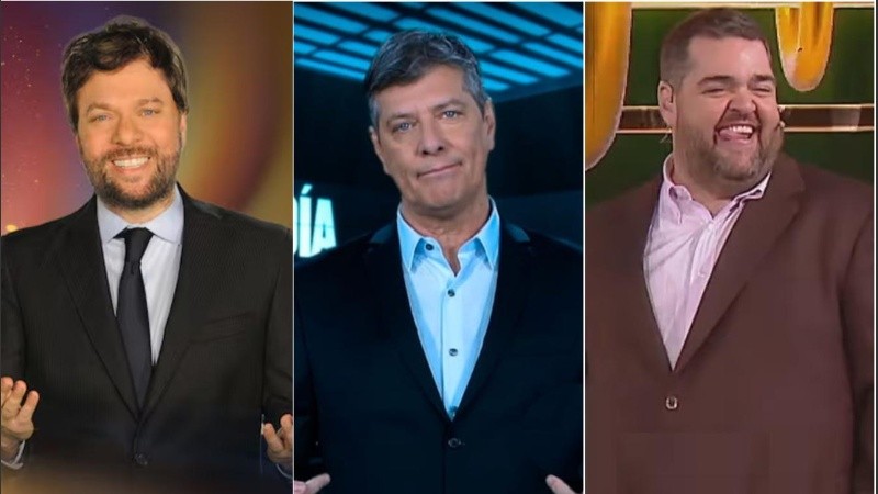 Guido Kaczka, Mario Pergolini y Darío Barassi.