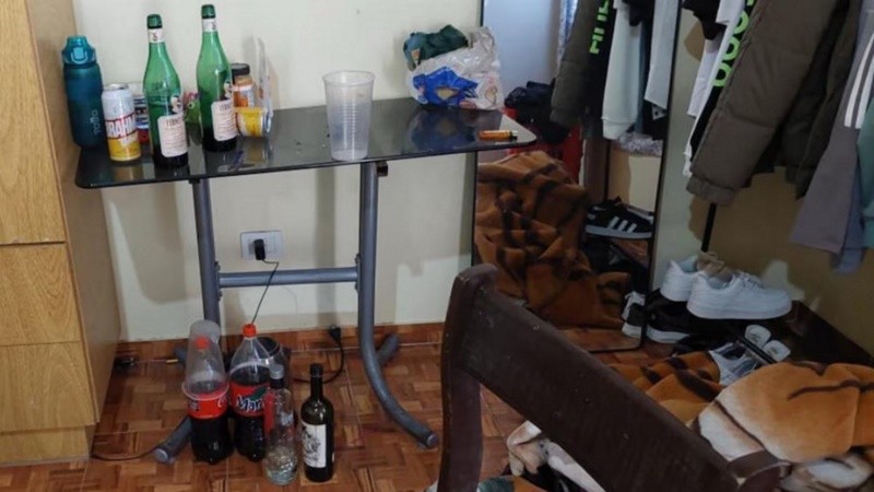 La habitación en Ciudadela donde Williams murió dopado en medio de una borrachera.