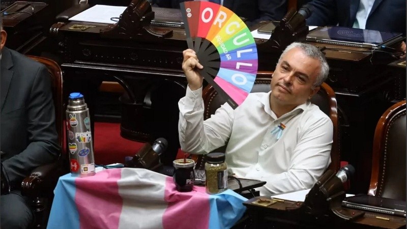 Esteban Paulón en el Congreso de la Nación.