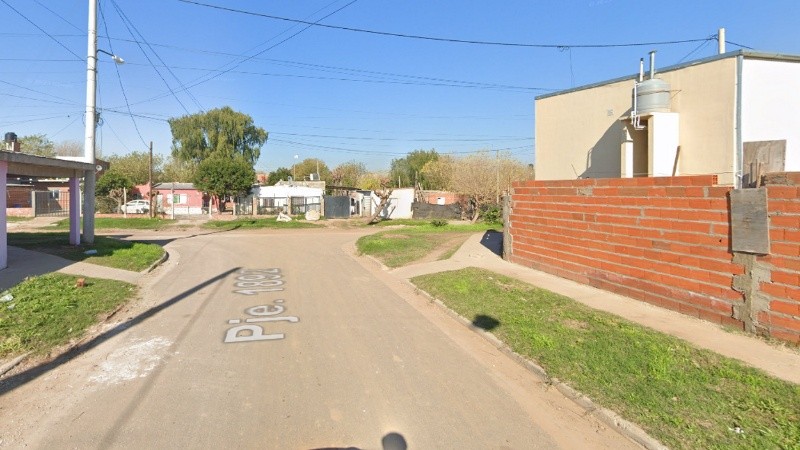 El lugar donde fue atacado el joven de 19 años.