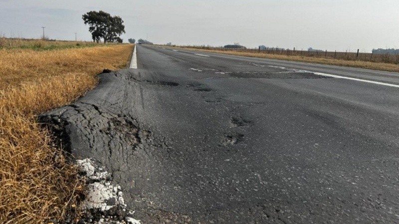 El estado de algunas rutas nacionales que atraviesan la región.