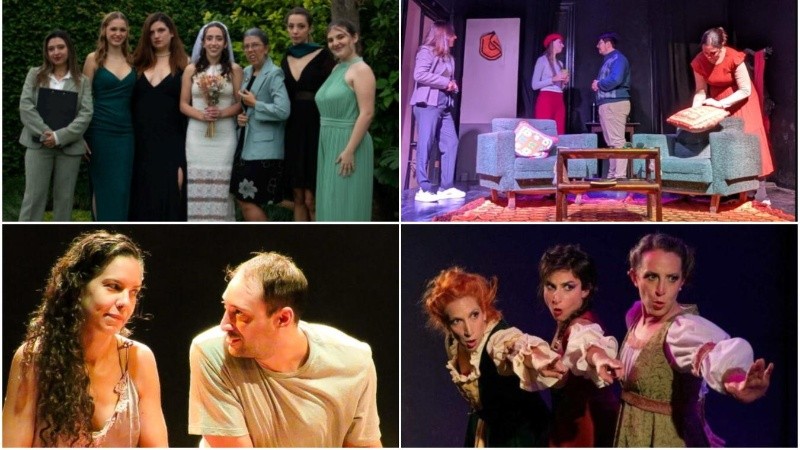 Las obras Prenupcial en primera persona, Yo cuento, Las escenas secundarias y Las hijas de Sakespeare.