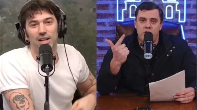 El conductor le respondió al influencer libertario.