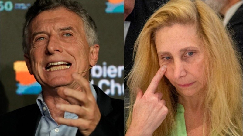 Mauricio Macri y Karina Milei.