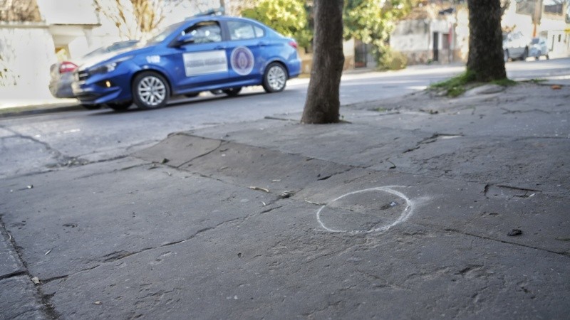 En la escena del crimen encontraron cinco vainas servidas.