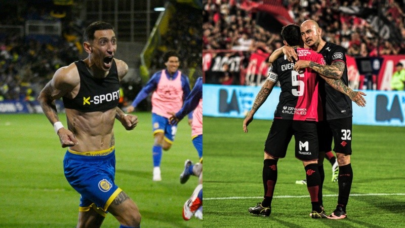 Di María le convirtió a Newell's la última vez en Arroyito; Cocoliso González abrió la cuenta para Newell's ante Barracas, aunque después el equipo perdió.