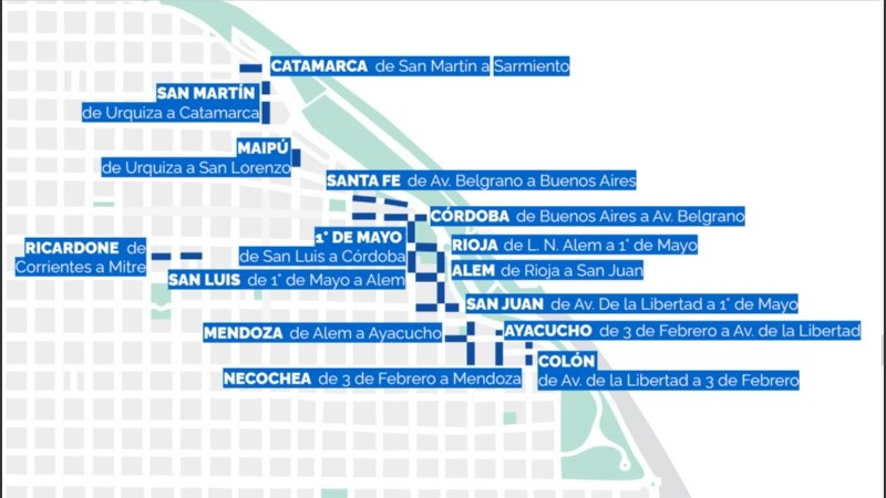 Dónde estacionar paralelo al cordón.