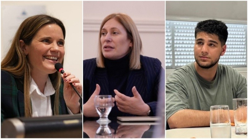 Caren Tepp, Gisela Scaglia y Agustín Pellegrini, en una dura disputa en Santa Fe.