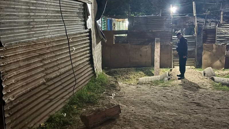 El lugar donde tuvo lugar el homicidio el pasado miércoles.