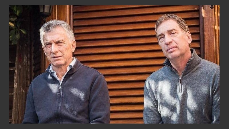 Macri y Santilli, correligionarios del PRO.