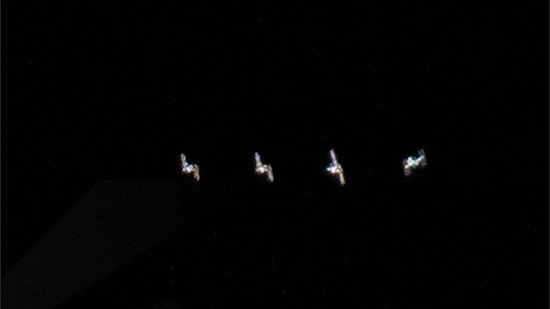 Paso de la Estación Espacial Internacional hoy a las 18:45 visto desde Lanús.