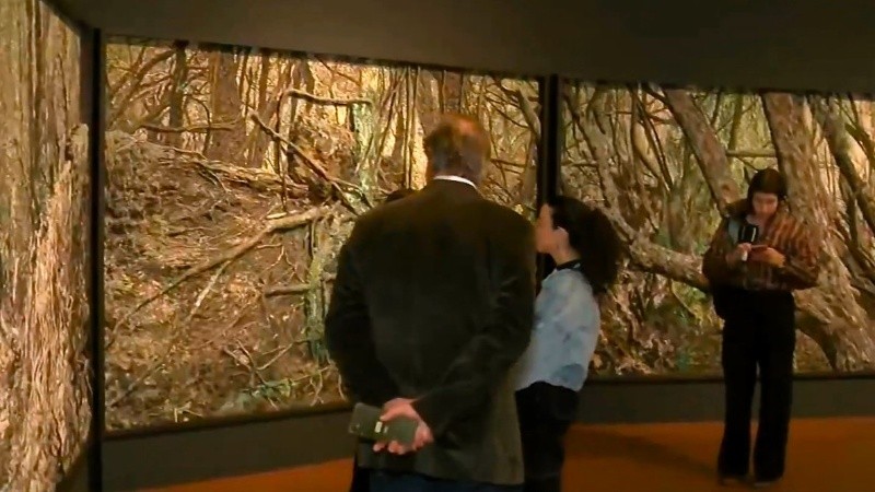 Un paisaje de 45 metros compuesto por quince paneles de tres por dos metros.