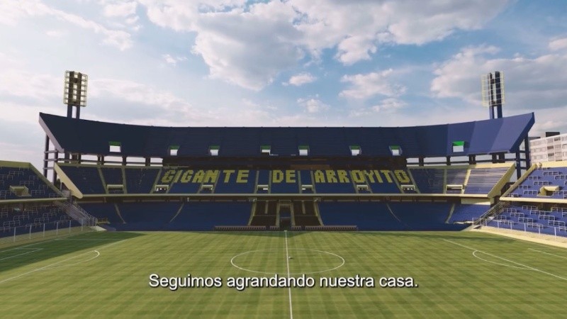 El render de la platea con la tercera bandeja.