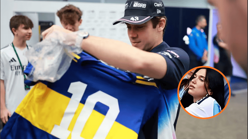 El piloto e hincha de Boca invitó a la cantante británica a alguna competición.