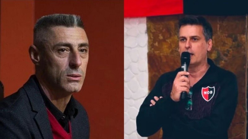 Cristian D'Amico (izquierda) e Ignacio Boero (derecha), dos de los candidatos a presidente en las elecciones de Newell's.