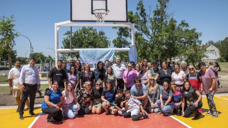 El renovado espacio público en barrio Hume