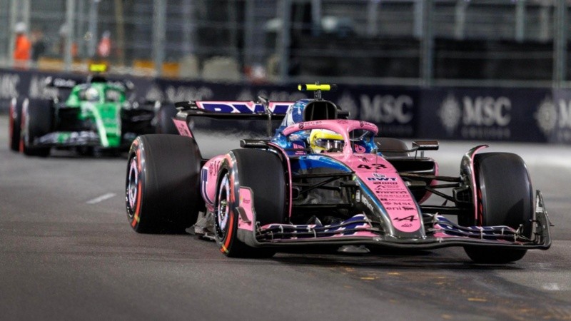 Colapinto en el Gran Premio de Las Vegas.