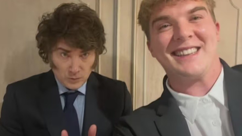 Javier Milei y Hayden Mark Davis.