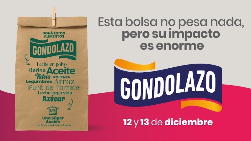 El fin de semana del 12 y 13 de diciembre se realiza el Gondolazo en Rosario. 