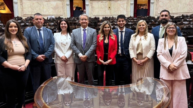 Los diputados de LLA en el Congreso, encabezados por Romina Diez