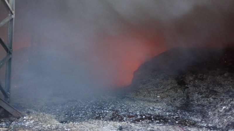 La planta de compostaje municipal se prendió fuego (@radio2) 
