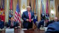Trump en reunión de gabinete en la Casa Blanca.