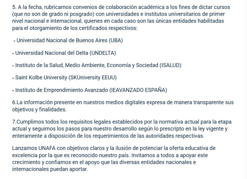 El texto que la AFA publicó, tras la intimación del Gobierno (Rosario3). 