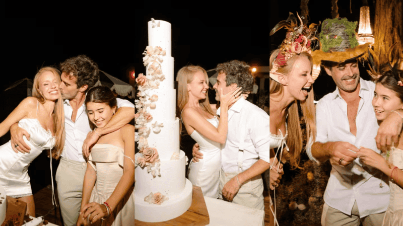 Rocío Pardo y Nicolás Cabré protagonizaron una romántica boda. 