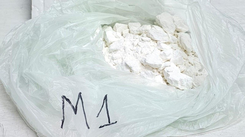 La droga secuestrada.