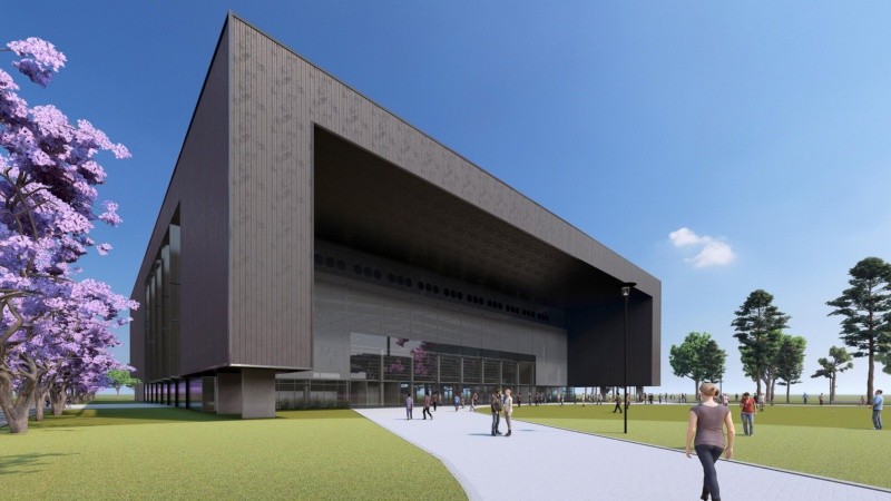 Un rénder de cómo se verá el estadio. 