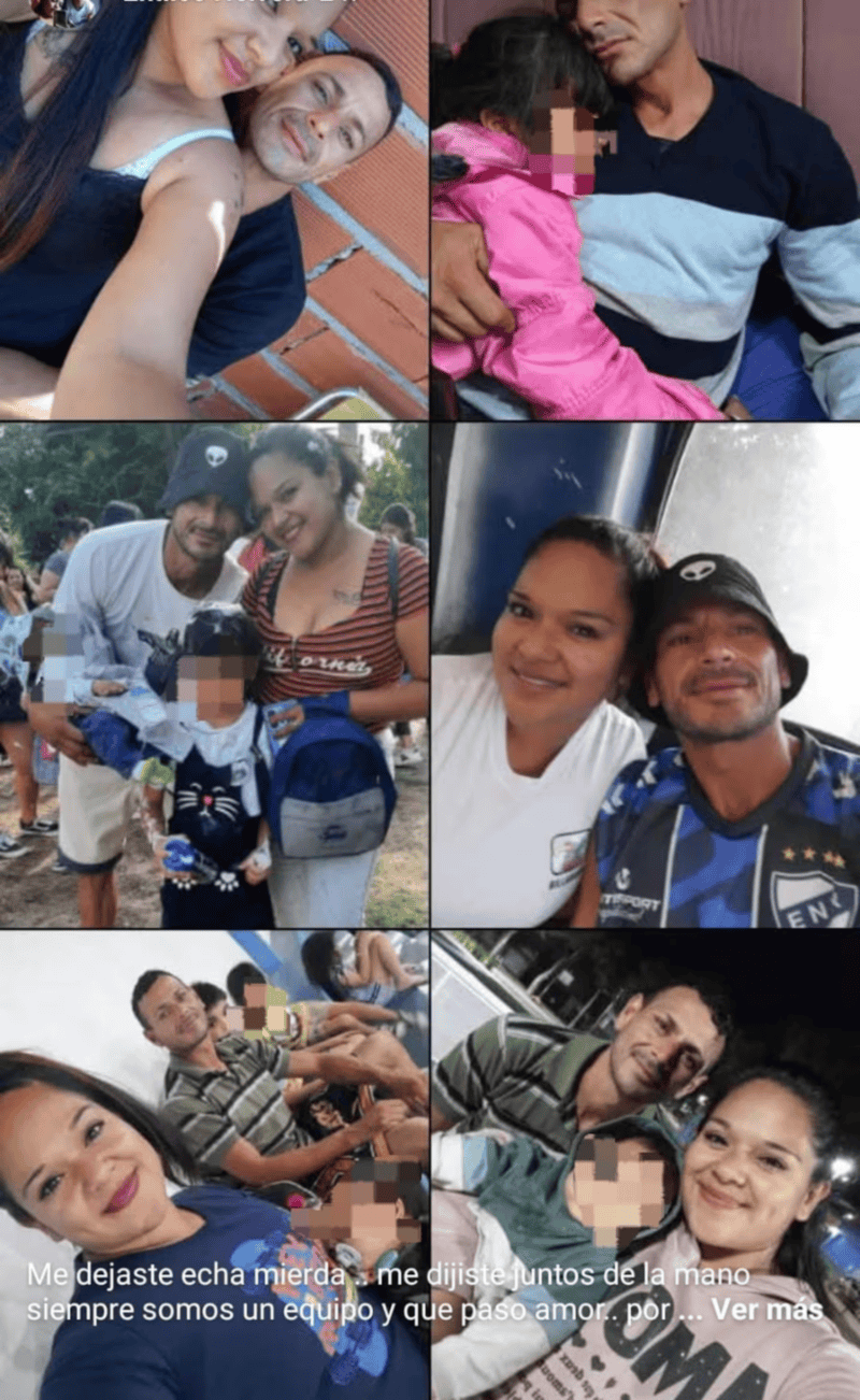 &nbsp;El posteo de la esposa en Facebook. 