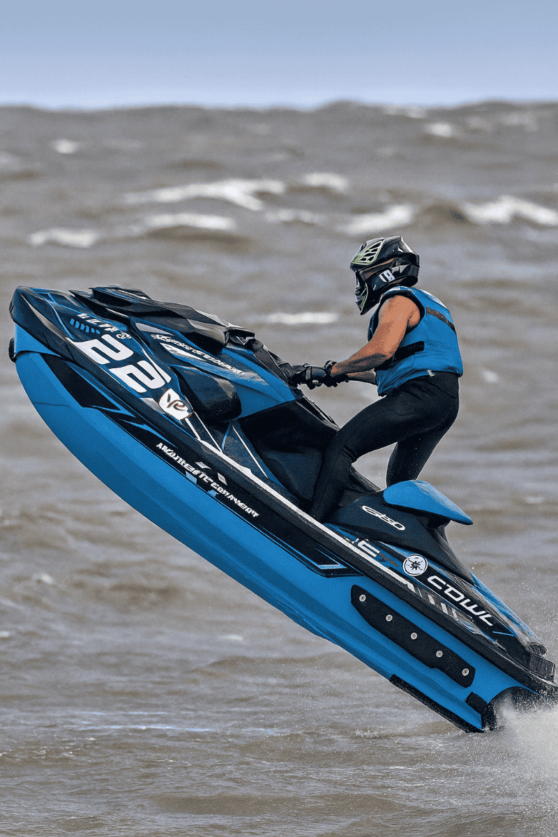 La potencia de la moto de agua y la destreza de Morelli&nbsp;