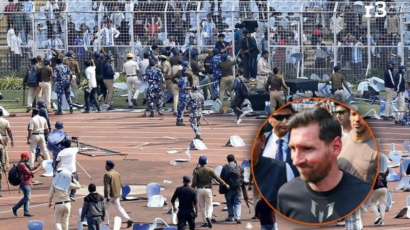 Messi apenas permaneció unos 10 minutos en el estadio, no jugó y las apariciones prometidas nunca se concretaron.