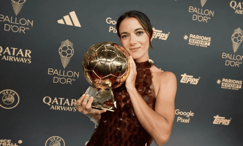 Aitana Bonmatí, ganadora del Balón de Oro.&nbsp;