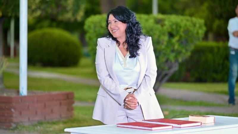 Gaspari al momento de asumir la comuna.