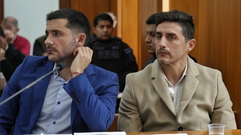 Arcamone, a la derecha, en una audiencia imputativa