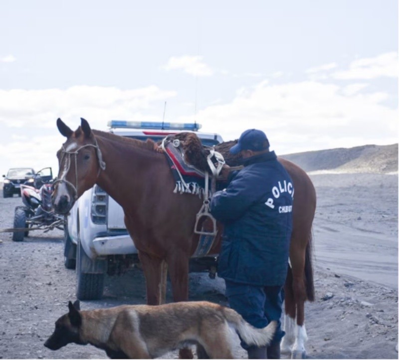 Buscan a una oficial desaparecida luego de abandonar el vehículo para pedir auxilio.