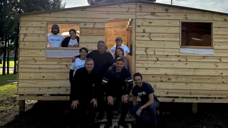 Venden online el mismo modelo de casas que la AFA entregó a inundados de Bahía Blanca