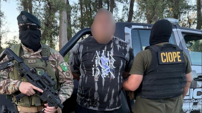 Palavecino, detenido por la TOE y el Ciope en Cruce Echeverría.