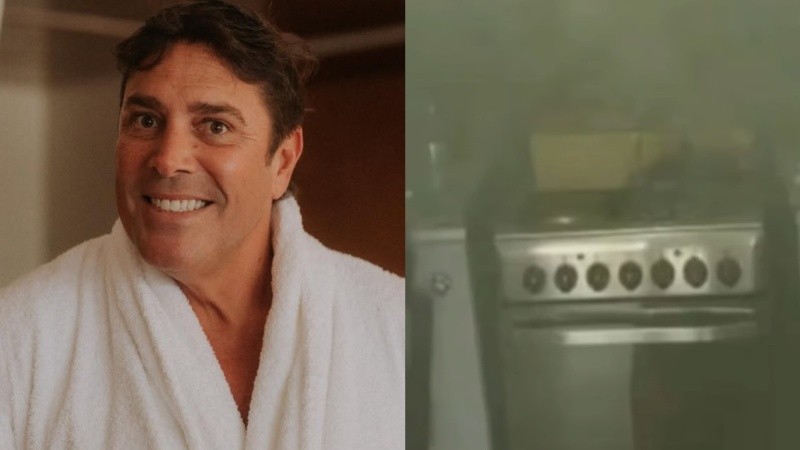 El actor Matías Alé tuvo que recibir asistencia debido a la inhalación de humo.