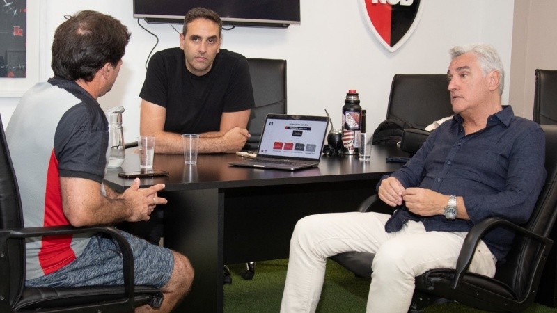 Lamas y Gutierrez fueron parte de la plataforma electoral de Boero (@Newells).